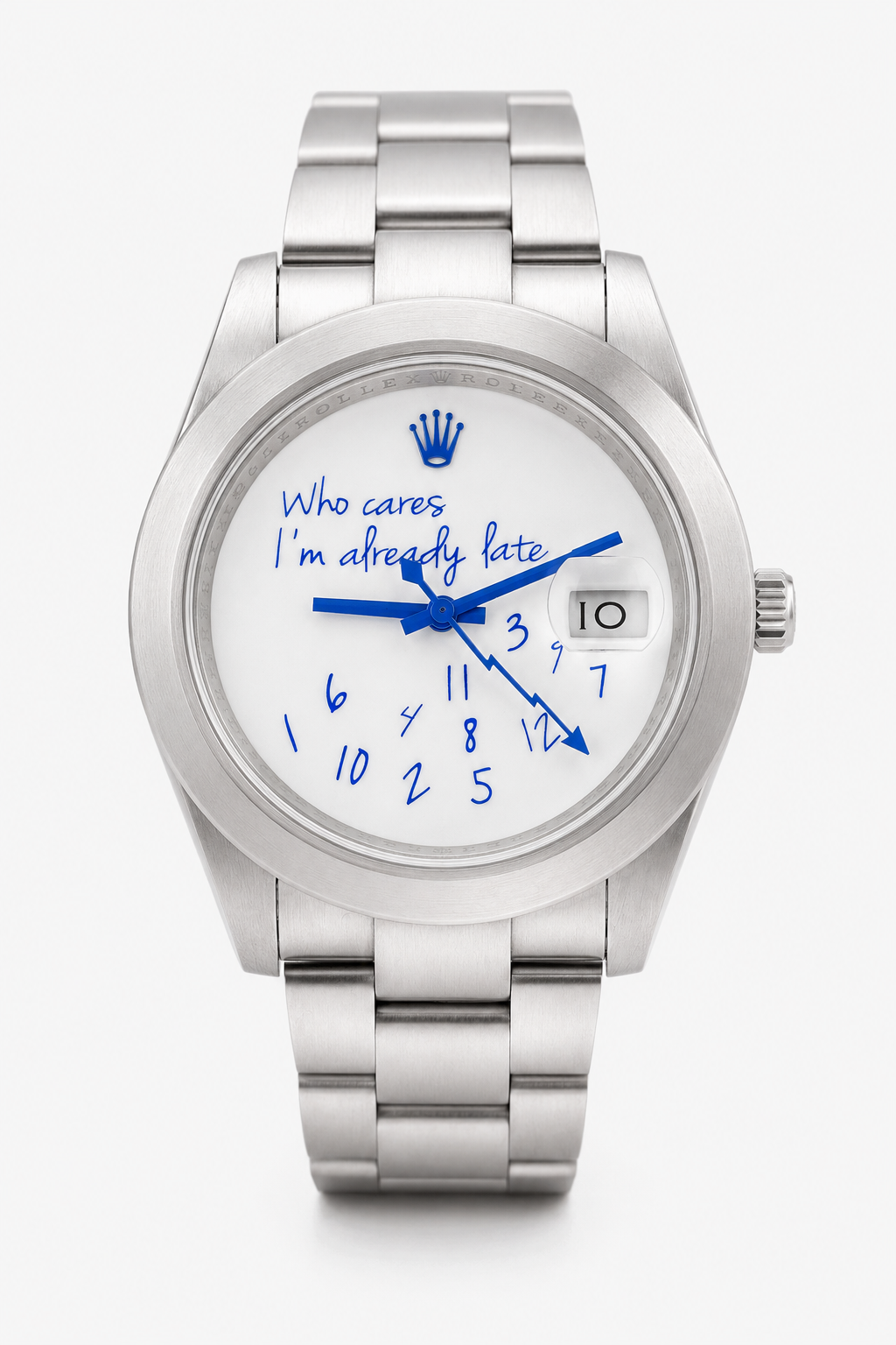 Rolex Datejust "Who Cares I'm Already Late" 41mm