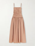 TOVE Amina Gathered Organic Cotton Dress