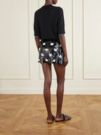 Dries Van Noten Gabrina Sequined Mini Skirt in Black