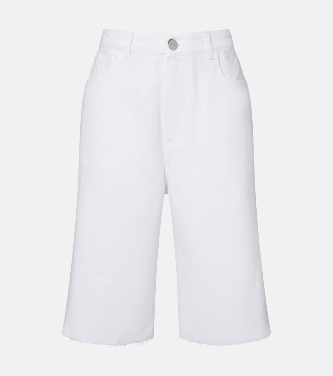RÓHE Cotton Capri Jeans in White