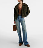 Saint Laurent Le Loafer Suede Mules