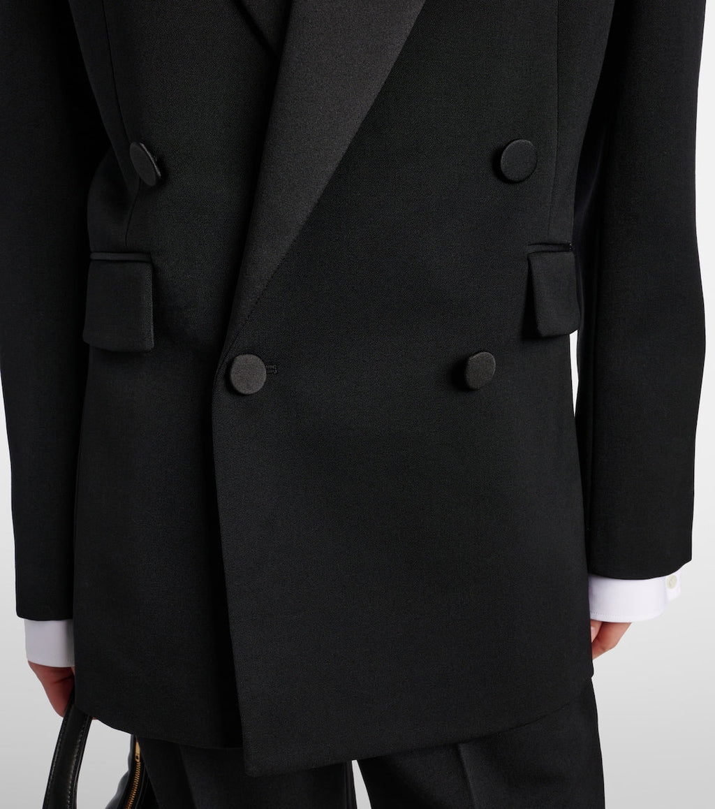 Saint Laurent Double-Breasted Tuxedo Blazer