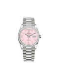 Rolex Day-Date 36 in White Gold with Pink Dial