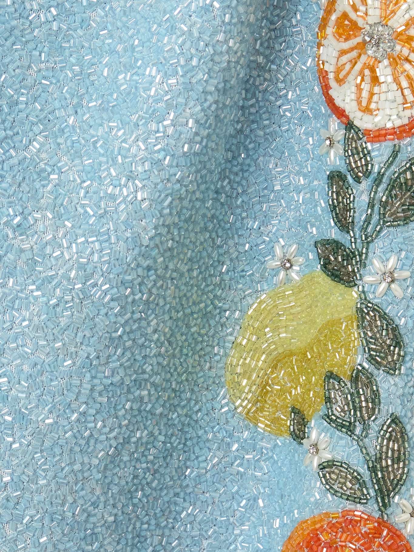 Clio Peppiatt Capri Crystal-Embellished Beaded Tulle Mini Dress