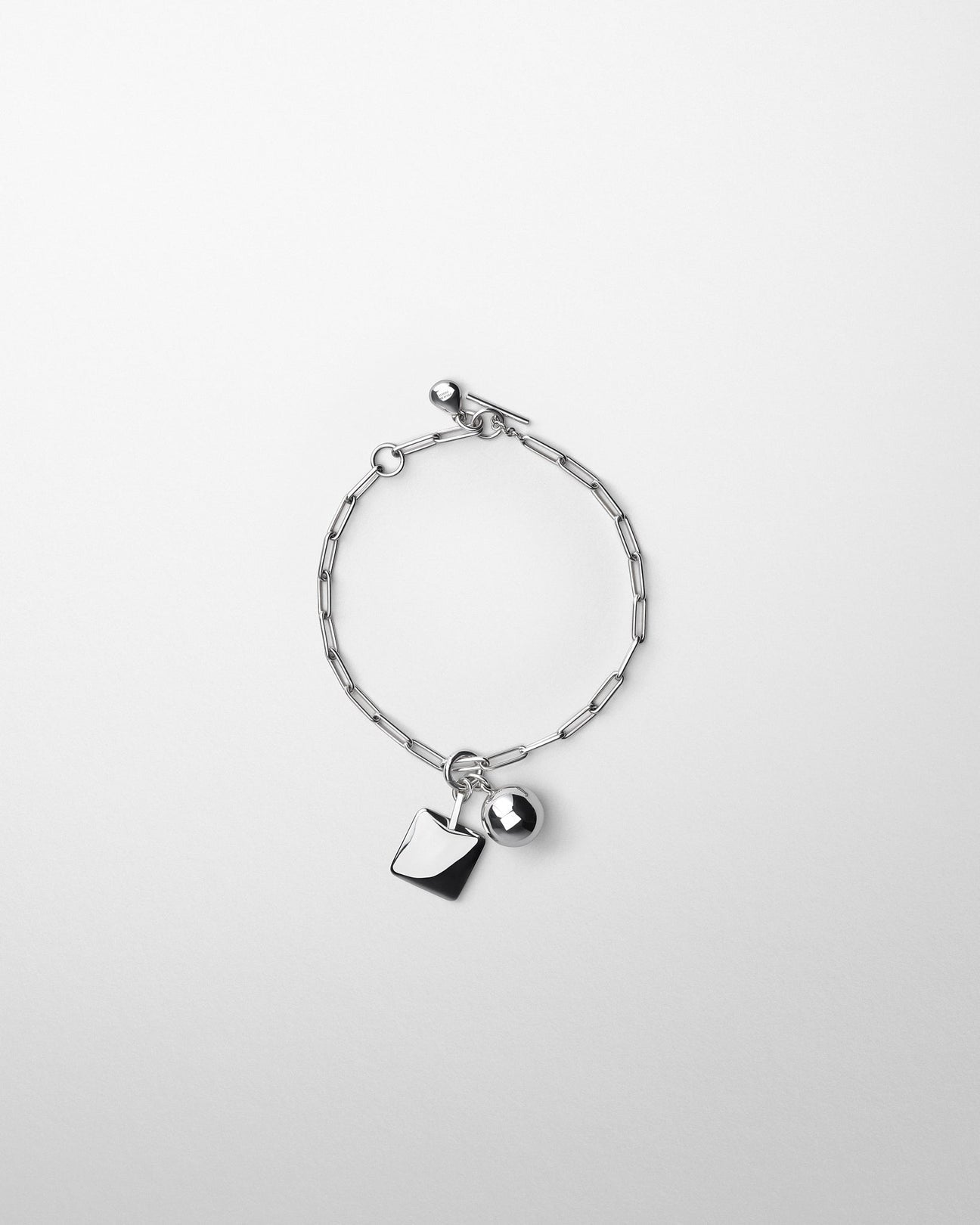 Phoebe Philo Jangle Necklace in Silver