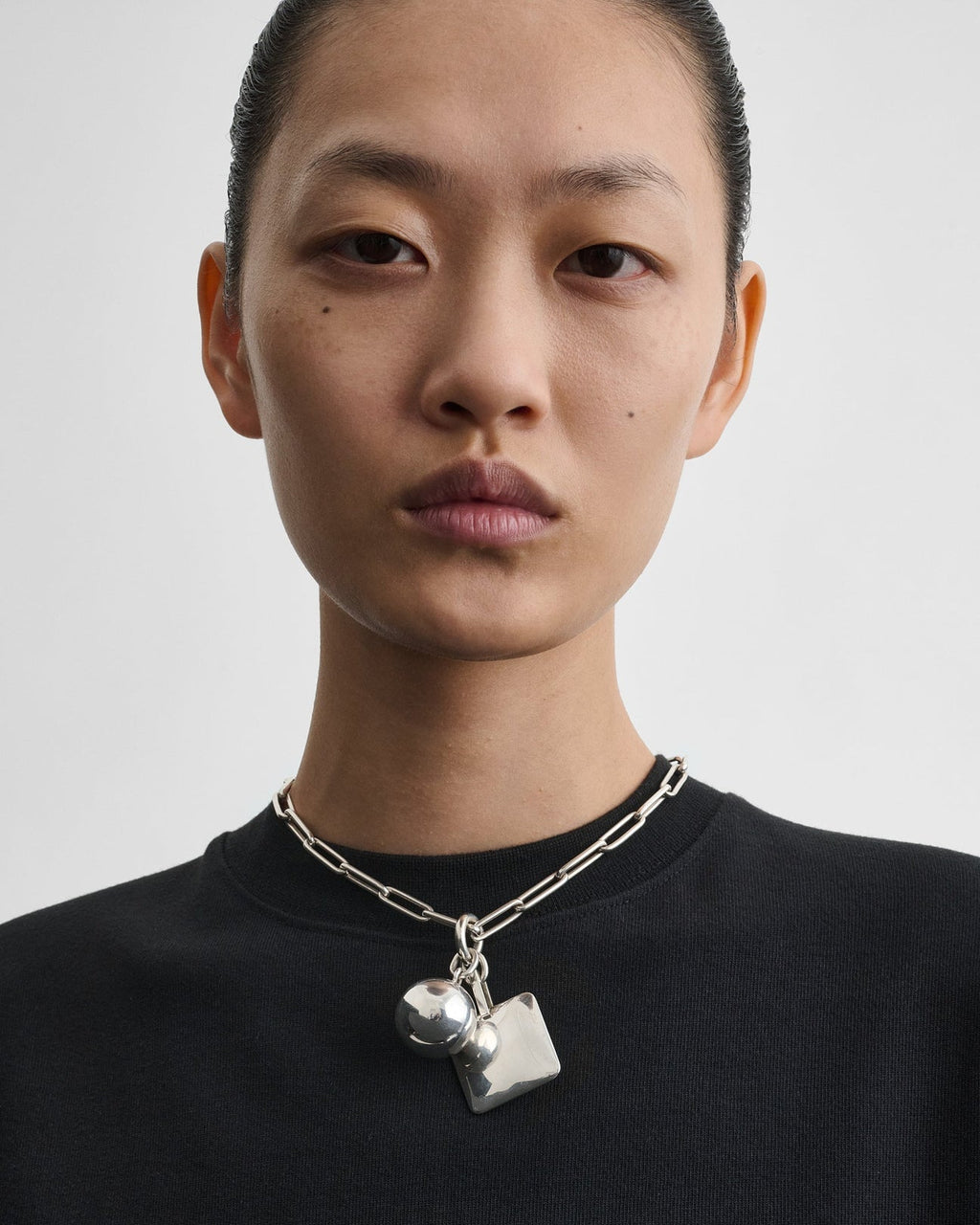 Phoebe Philo Jangle Necklace in Silver