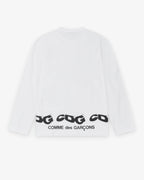 CDG  Wavy Print L/S T-Shirt