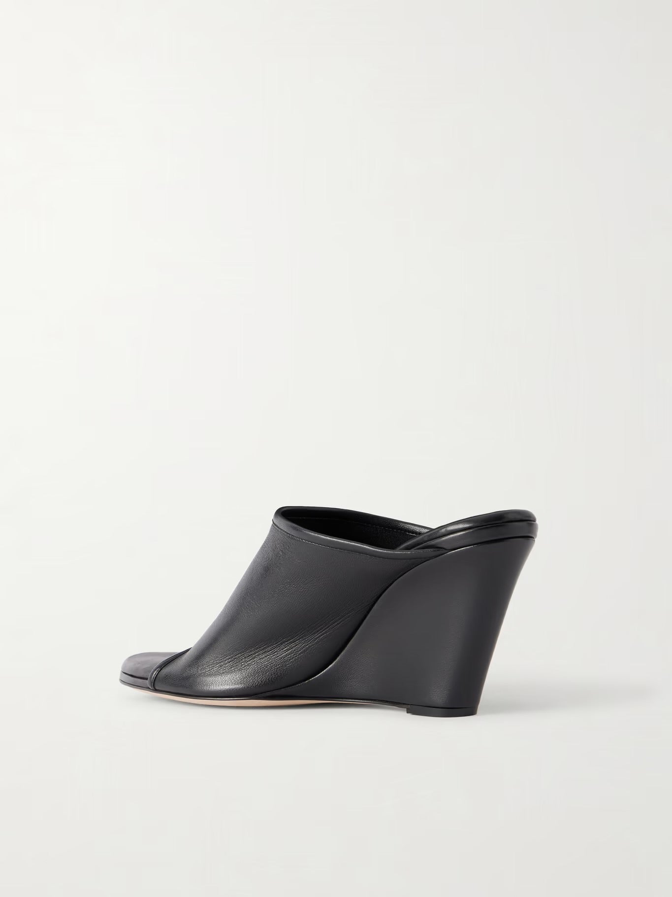 Christen 75 Stretch Leather Wedge Mules