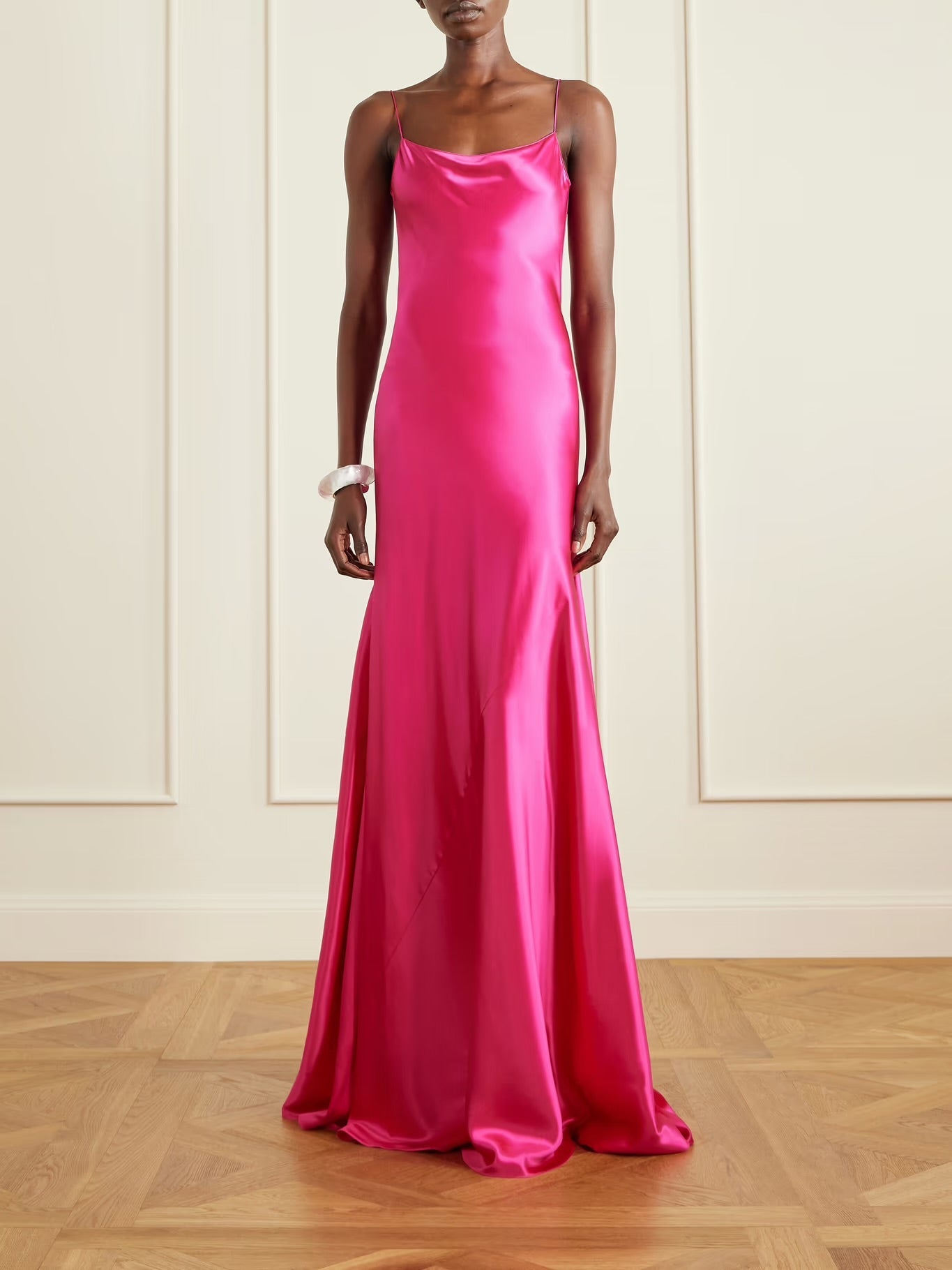 Alaïa Silk-Satin Gown