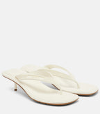 Bottega Veneta Sampieri Thong Sandals – White