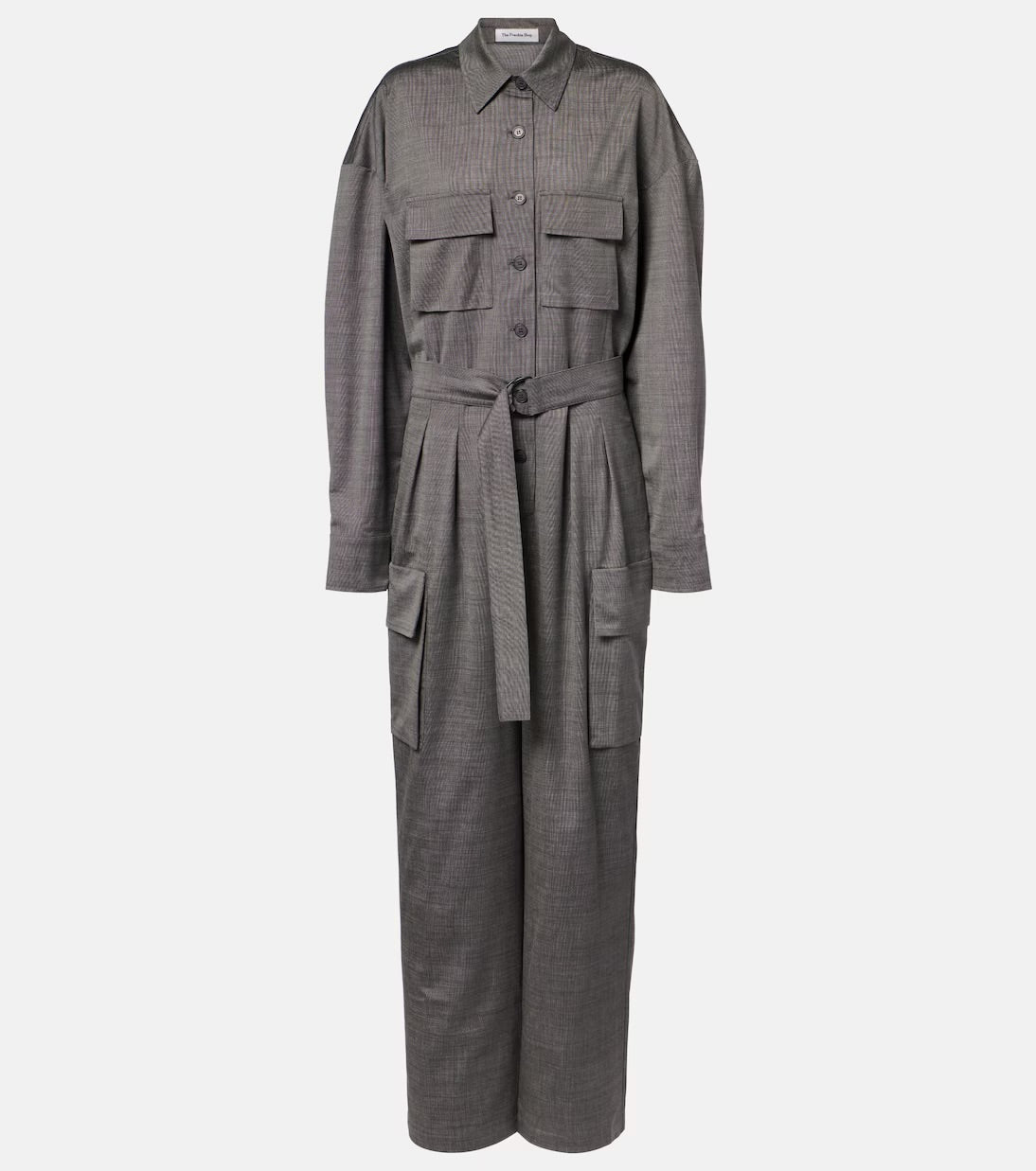 The Frankie Shop Linda Belted Jumpsuit