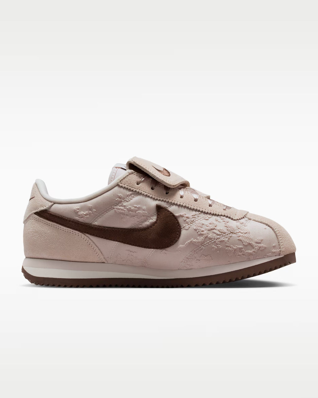 Nike Cortez Textile Sneakers in Silt Red / Light Chocolate
