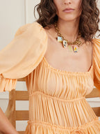 Chloé Gold-Tone Enamel Pendant Necklace