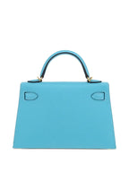 Hermès Pre-Owned 2025 Kelly Mini 20 – Blue Epsom Leather
