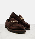 Sylke Horsebit Suede Loafers