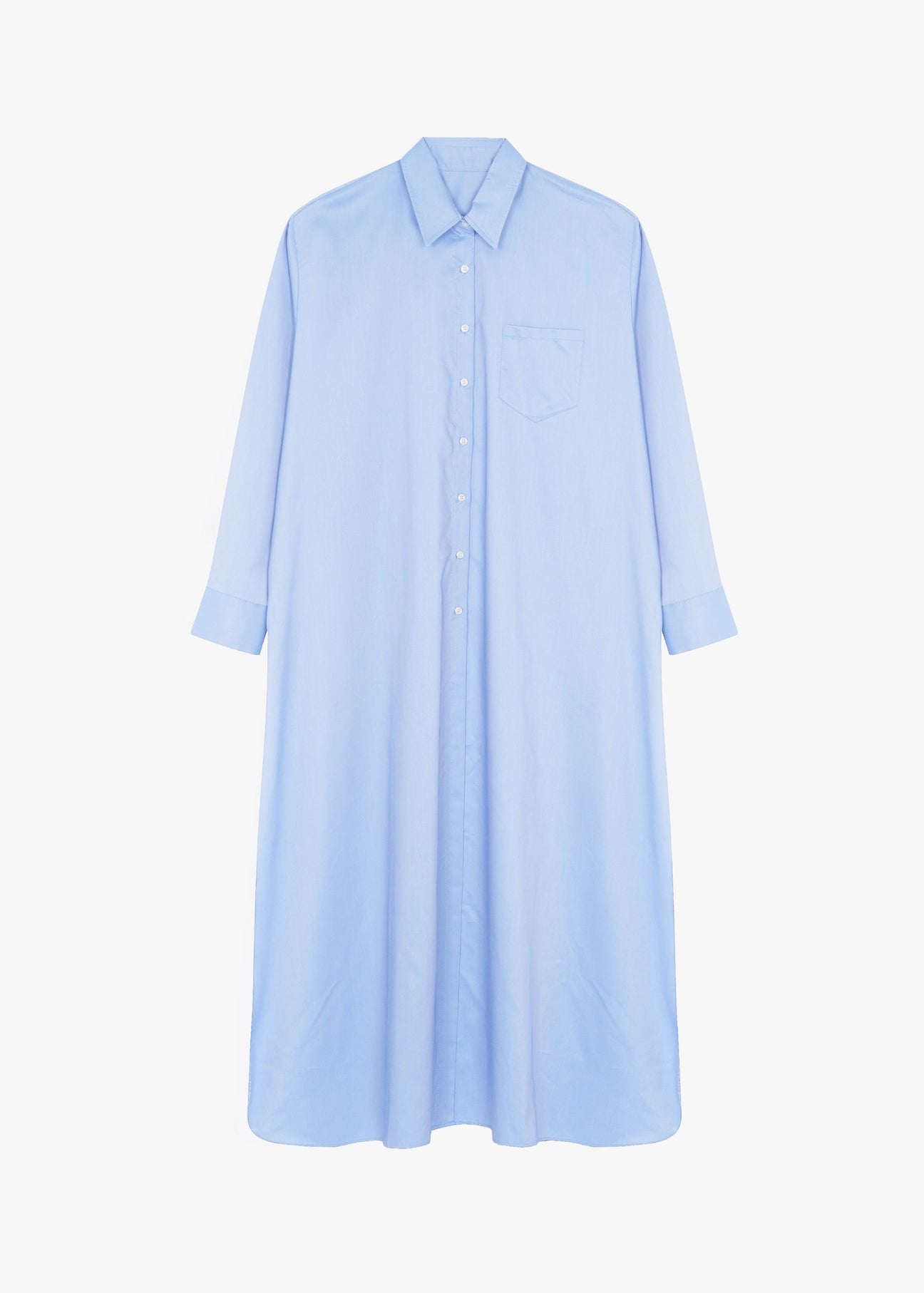 The Frankie Shop Avery Shirt Dress - Blue