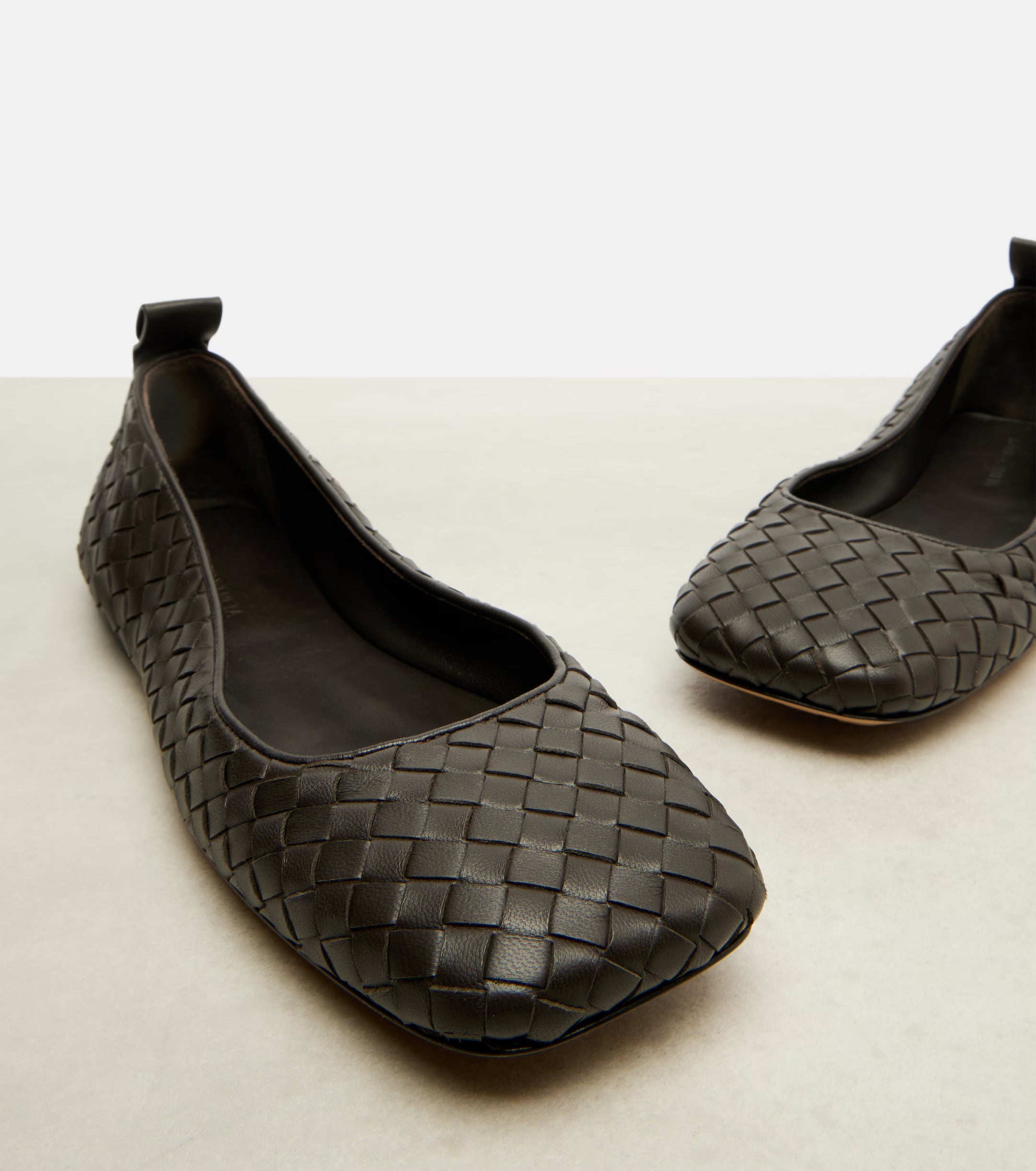 Bottega Veneta Charlotte Intrecciato Leather Ballet Flats