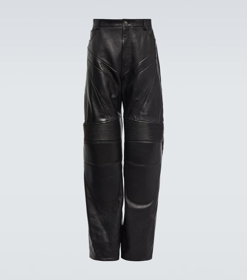 Leather Biker Pants