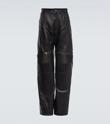 Leather Biker Pants