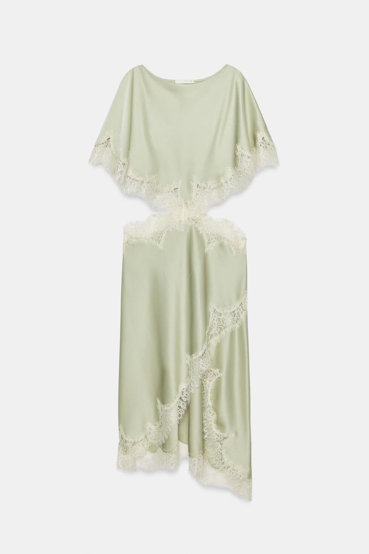ZW Collection Lace Cut-Out Dress