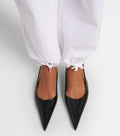 Victoria Beckham Leather Slingback Flats