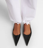 Victoria Beckham Leather Slingback Flats
