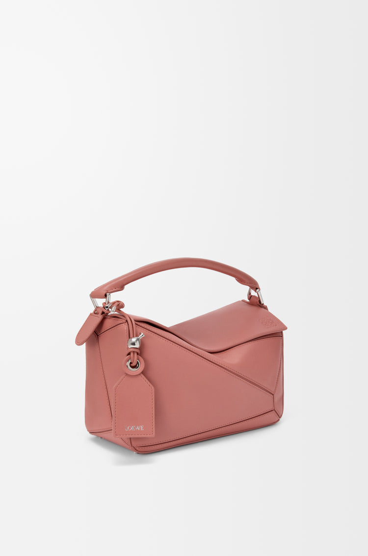 Loewe Small Featherlight Puzzle Bag in Nappa Lambskin — Blush