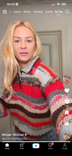 Polo Sweater in Mouline Alpaca and Wool — Red/Multicolor