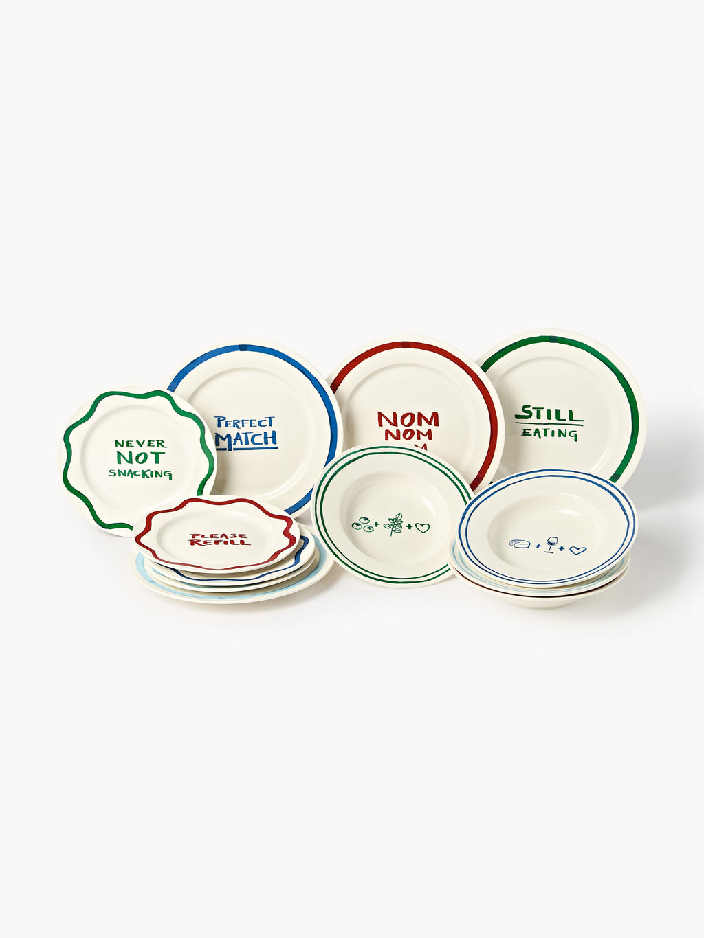 Westwing Collection Tutti Porcelain Tableware Set
