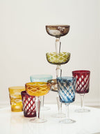 Polspotten Set of 4 Tubular Wine Glasses