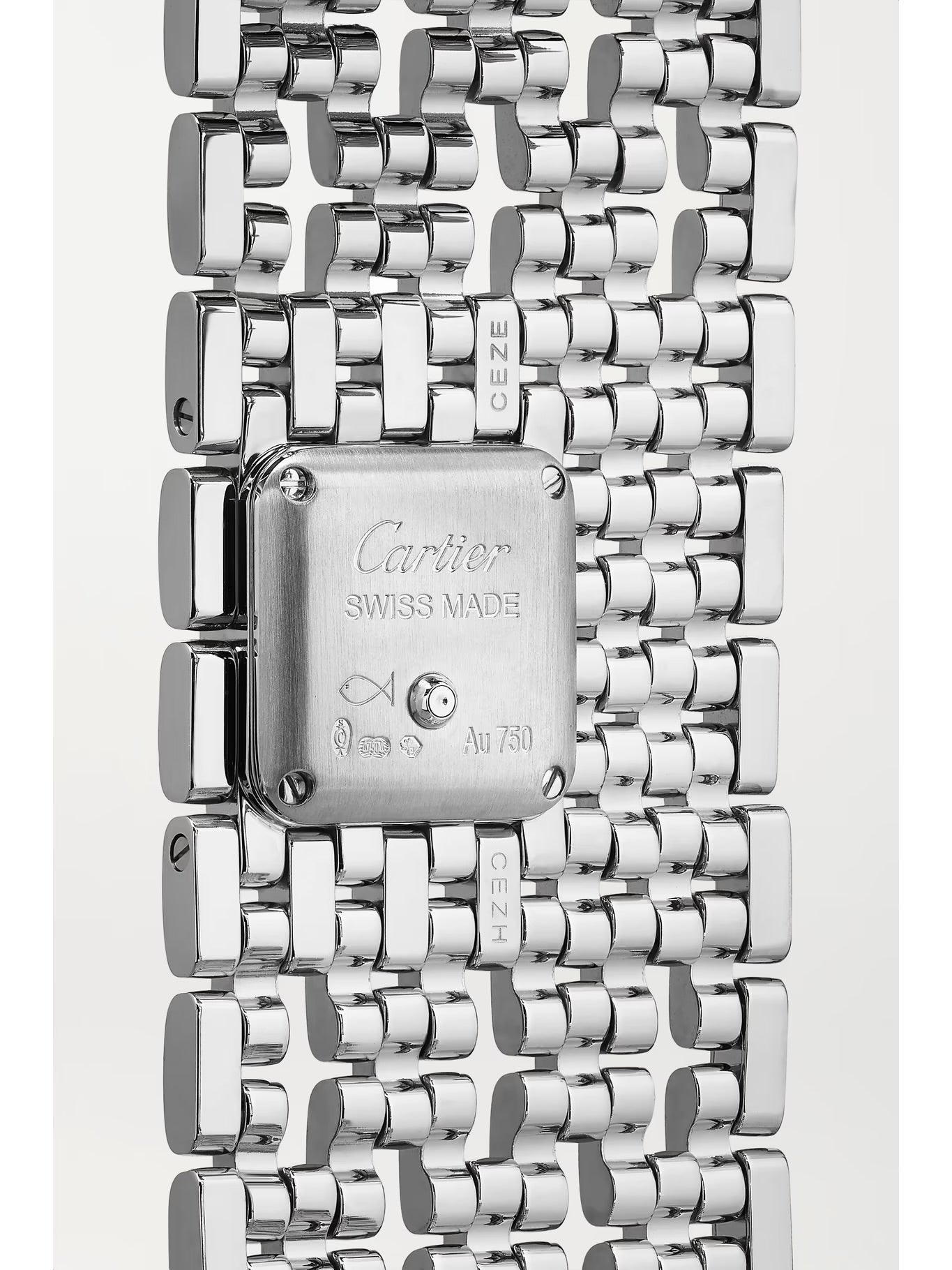 Panthère de Cartier Manchette 40mm 18-Karat White Gold and Diamond Watch