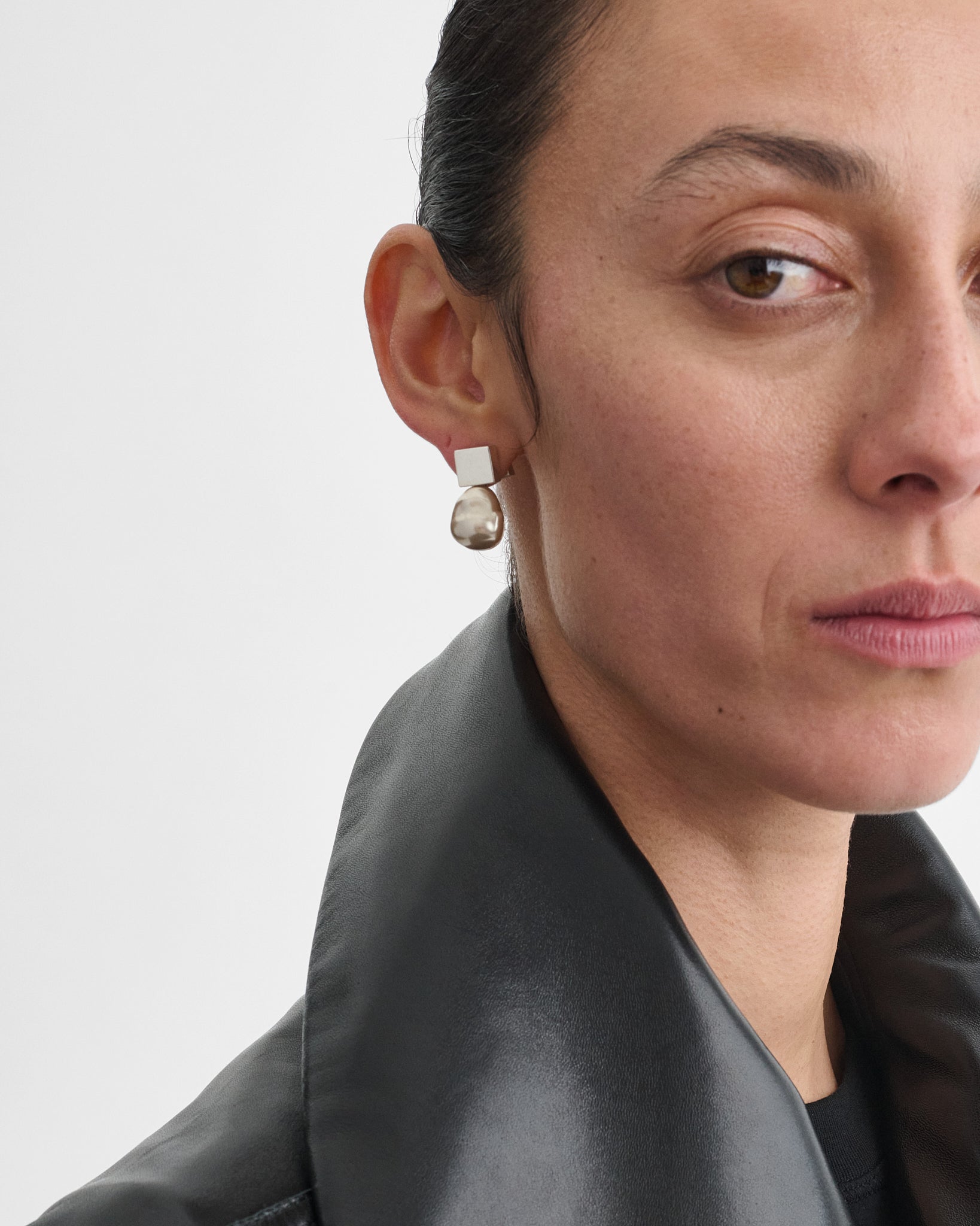 PEARL DROP EARRINGS | blush resin