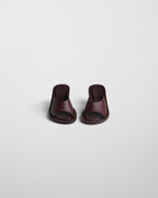 STRAP MULE | oxblood leather