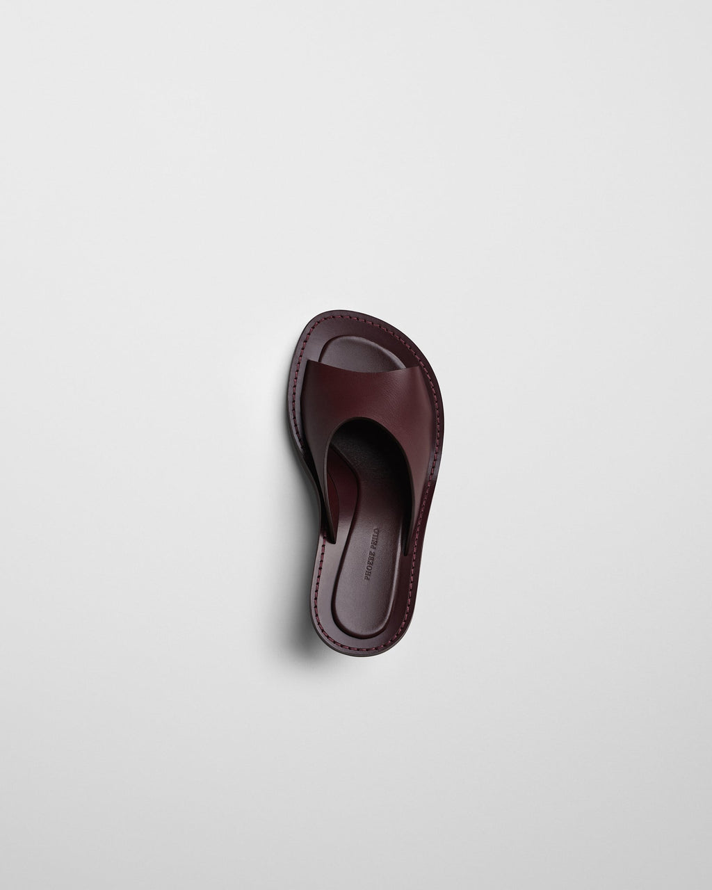 STRAP MULE | oxblood leather