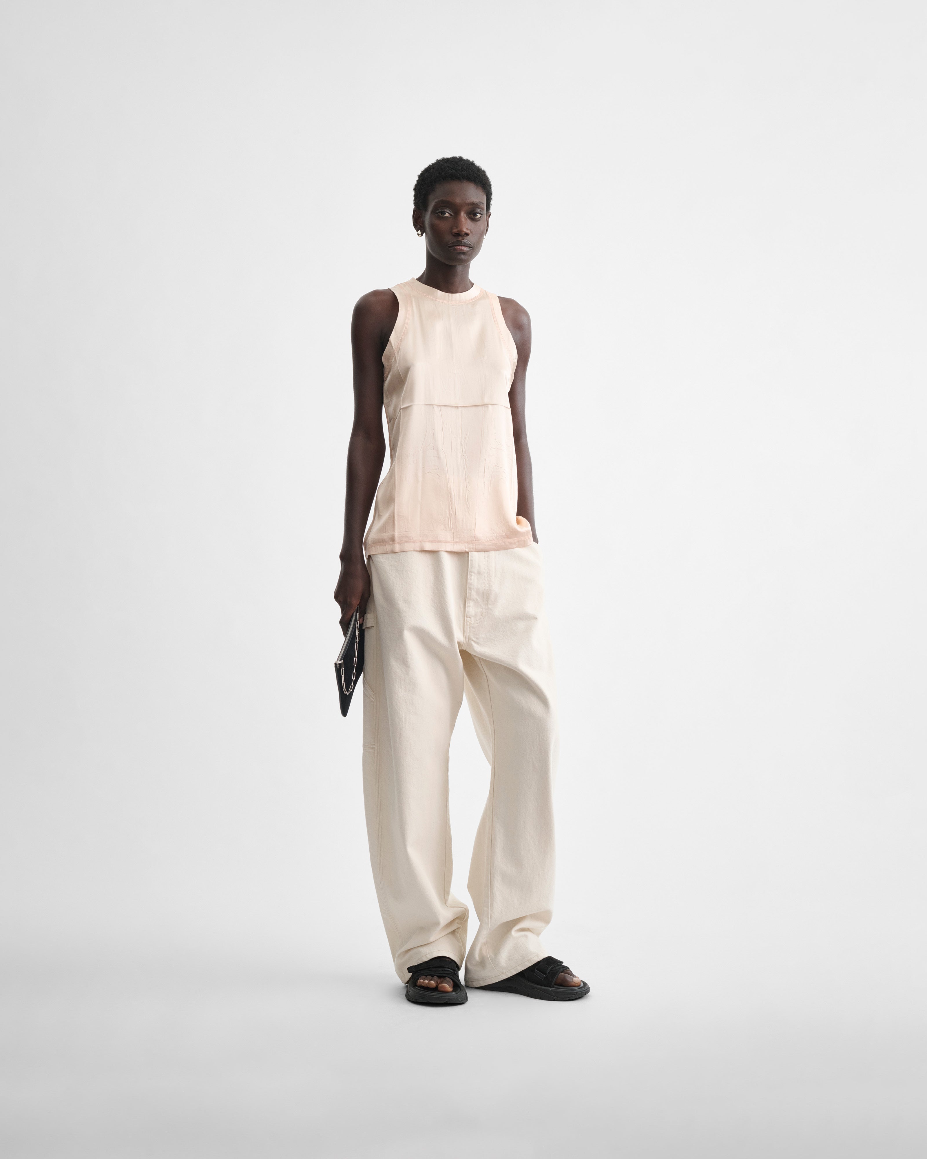 LIQUID VEST | blush silk