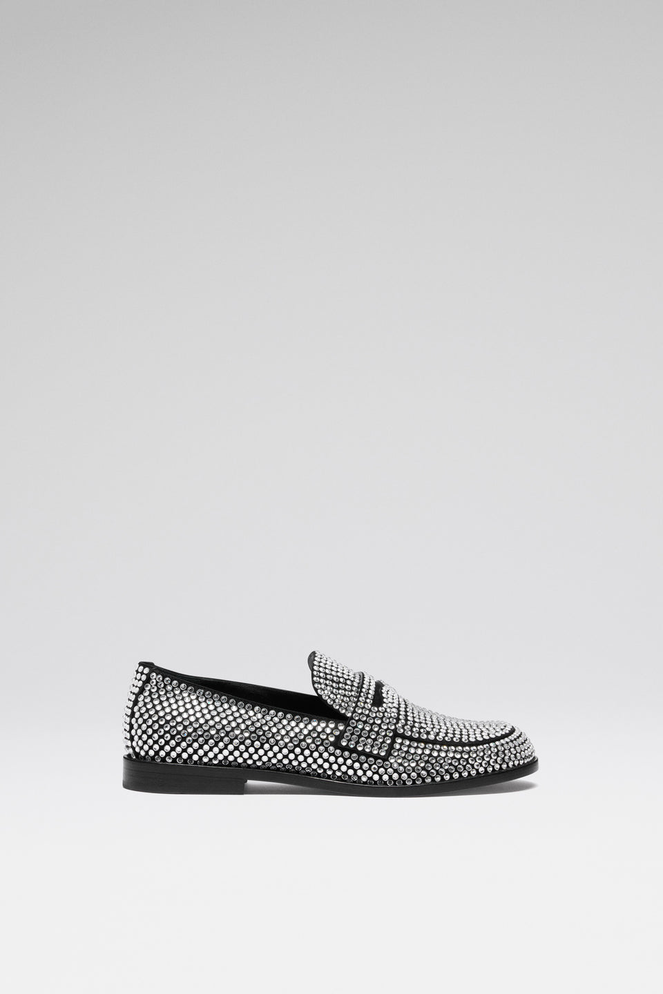Amina Muaddi Tilda Crystal Loafer