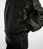 Saint Laurent Leather Bomber Jacket