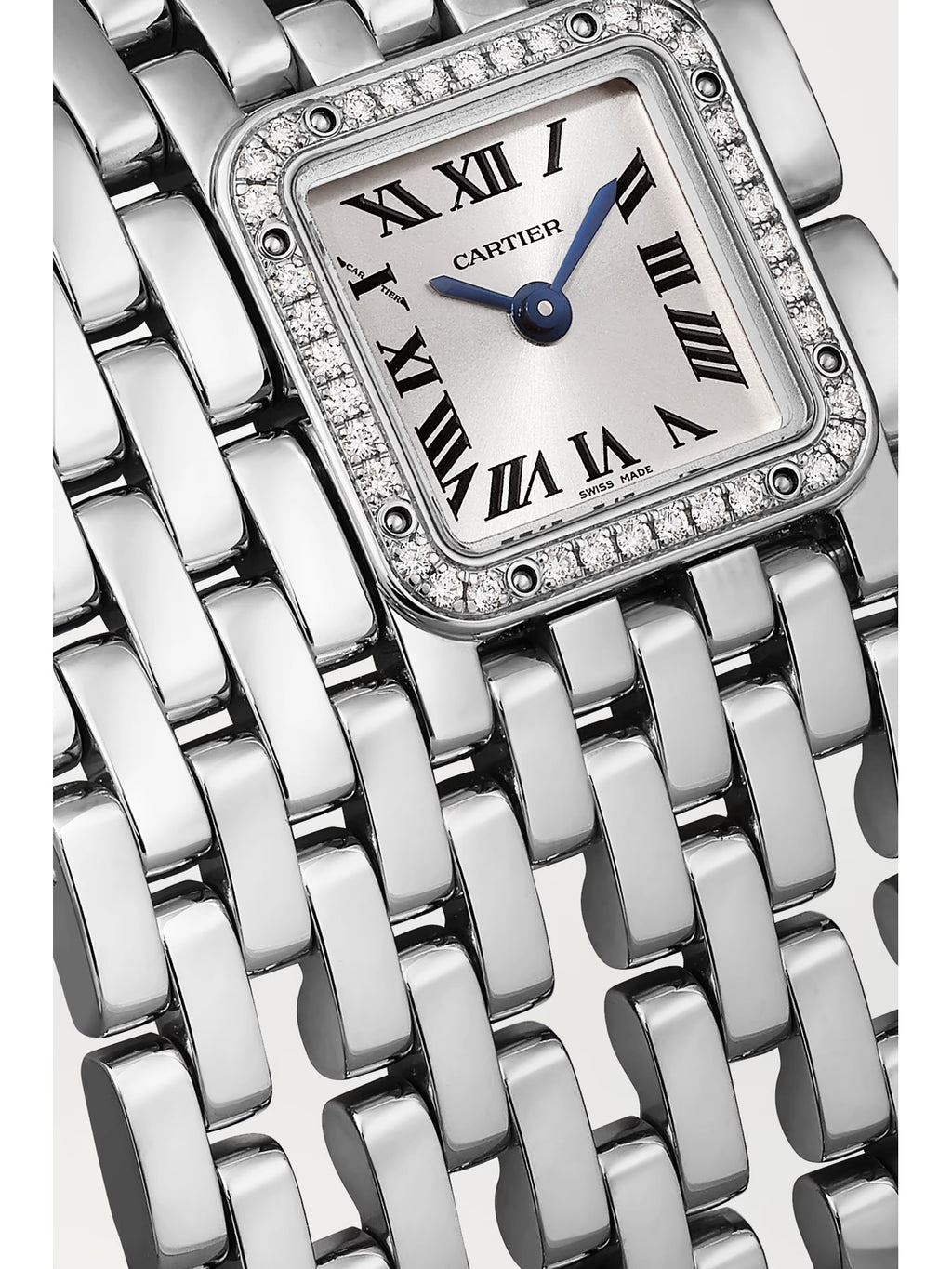 Panthère de Cartier Manchette 40mm 18-Karat White Gold and Diamond Watch
