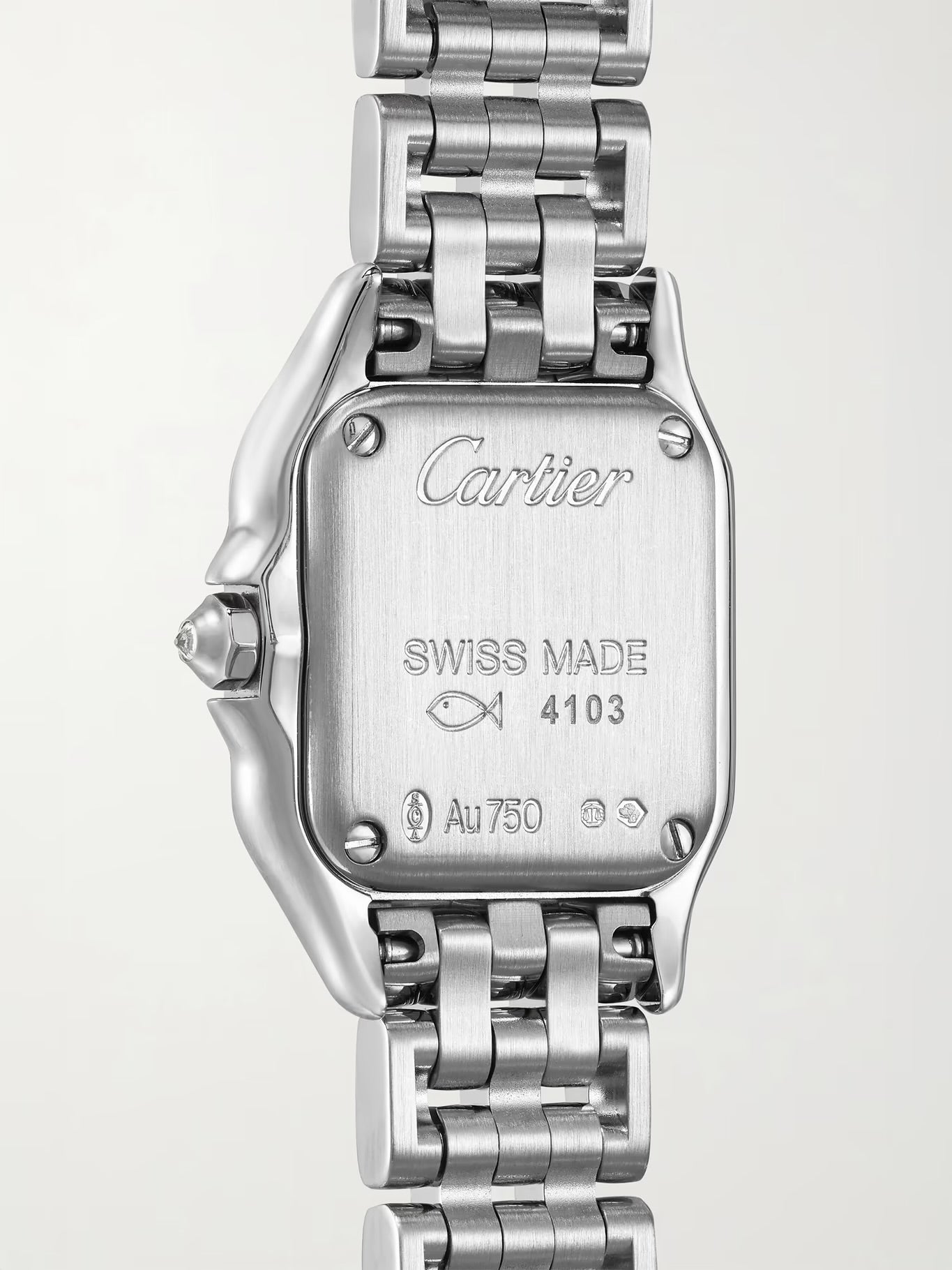 Panthère de Cartier 25mm Mini Rhodium-Plated 18-Karat White Gold Diamond Watch