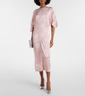 Stella McCartney Printed Satin Midi Dress