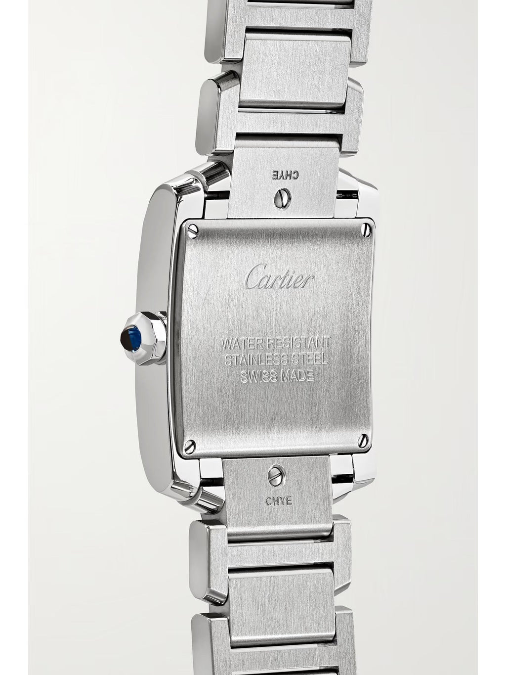 Cartier Tank Française 25.05mm Medium Stainless Steel and Diamond Watch