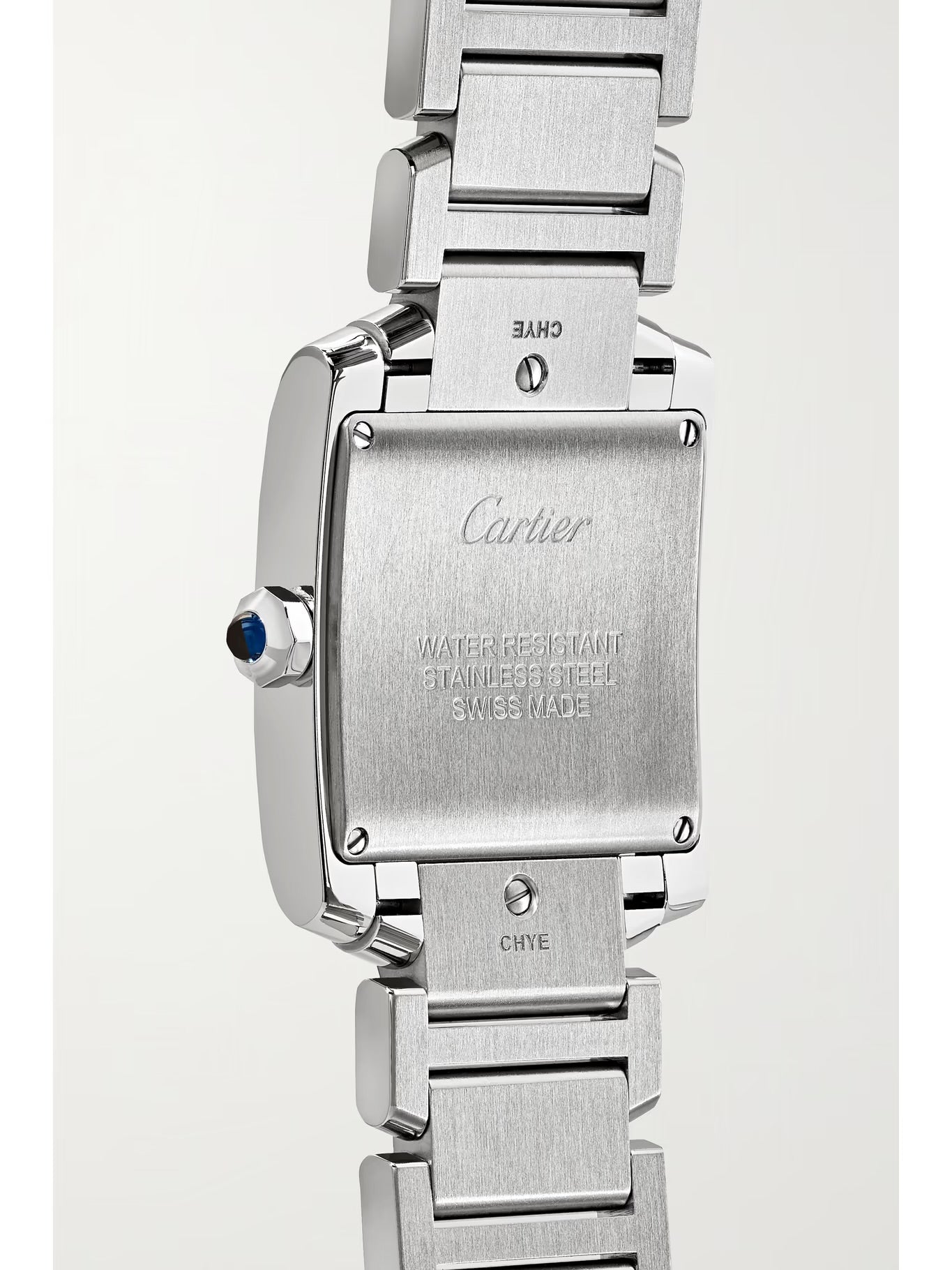 Cartier Tank Française 25.05mm Medium Stainless Steel and Diamond Watch