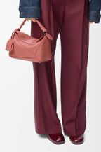 Loewe Small Featherlight Puzzle Bag in Nappa Lambskin — Blush