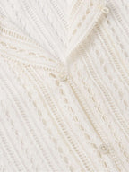 Meandering Convertible-Collar Cotton-Lace Shirt