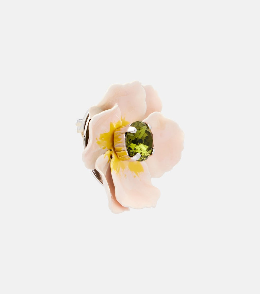 Blooming Poppy Embellished Earrings