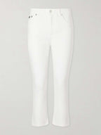 Dolce & Gabbana Mid-Rise Straight-Leg Capri Pants in White
