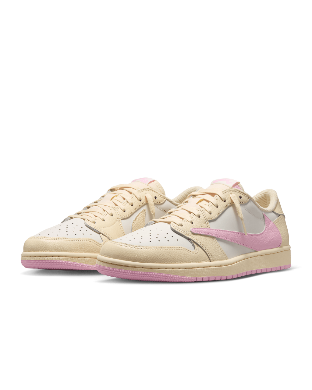 Air Jordan 1 Low x Travis Scott — Muslin and Shy Pink