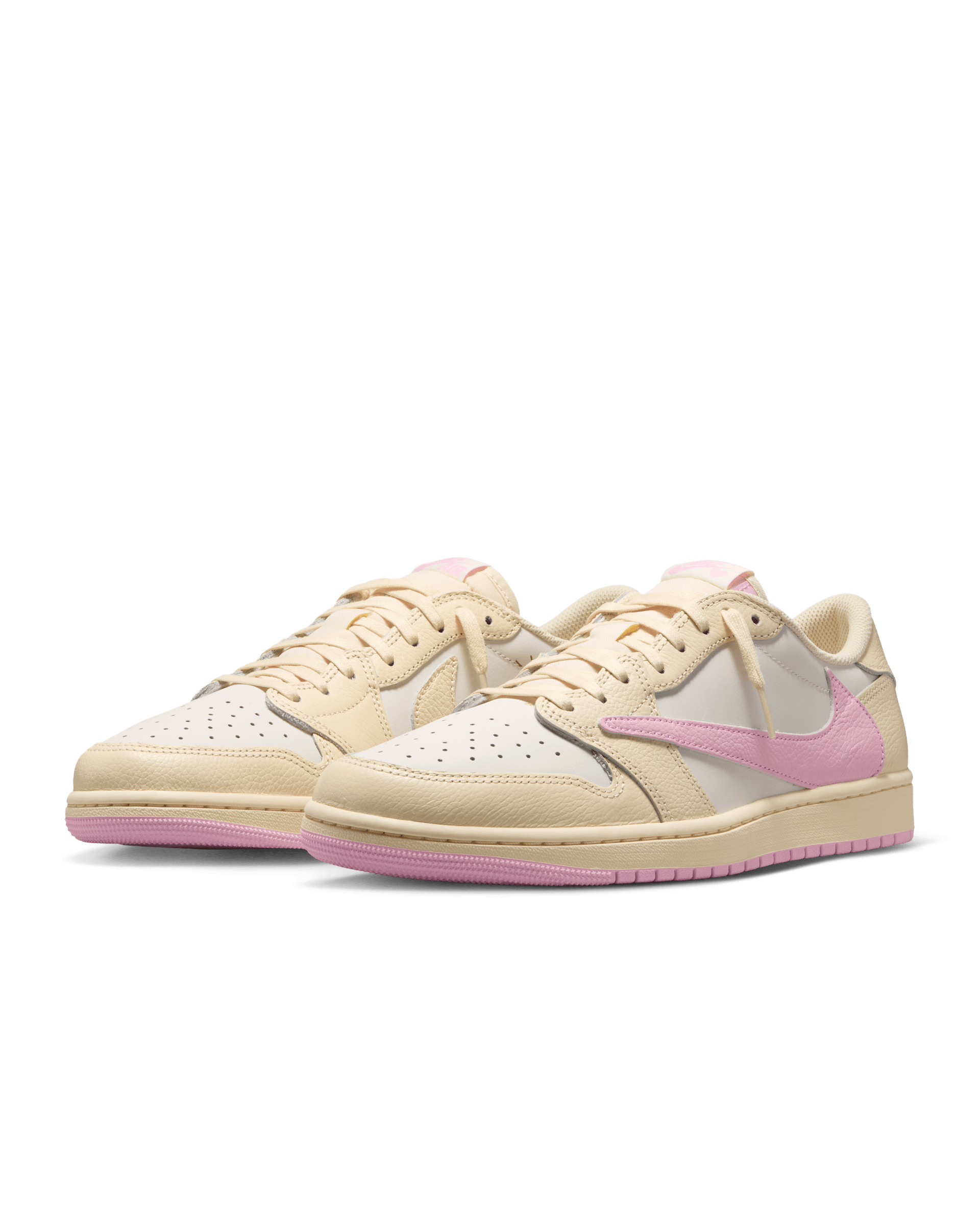 Air Jordan 1 Low x Travis Scott — Muslin and Shy Pink