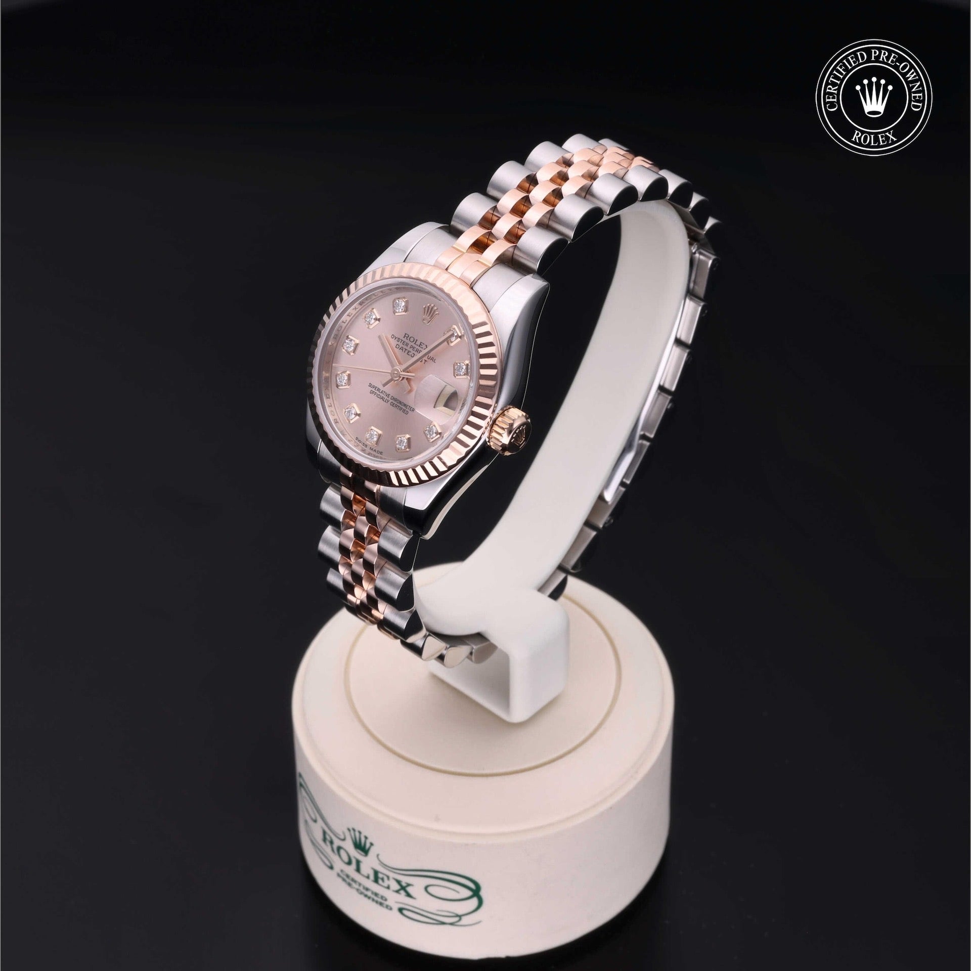Rolex Lady-Datejust 26 — Oystersteel & Everose Gold, Pink Diamond Dial (Ref. 179171)