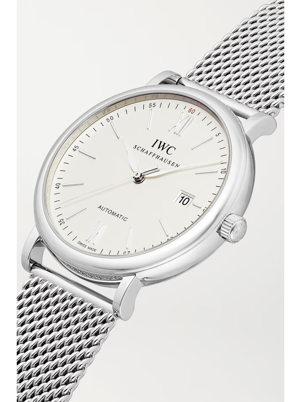 IWC Schaffhausen Portofino Automatic 40mm Stainless Steel and Milanese Mesh Watch